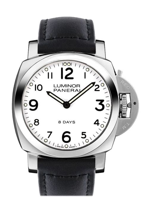 panerai luminor base 8 days acciaio mechanical men's watch|panerai watch reviews.